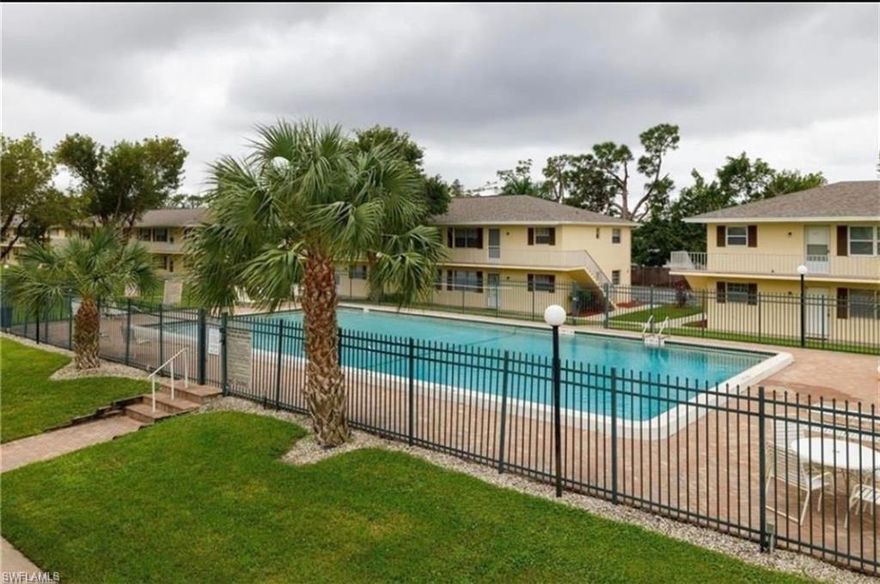 Excellent investment opportunity in a prime Naples location. This well-kept 2nd-floor, 2 bedroom condo overlooks the peaceful community courtyard and is just steps from the crystal-blue community pool, making it highly appealing to long-term renters and seasonal tenants alike.

The interior features tile flooring throughout, white shaker kitchen cabinets, and stainless steel appliances, offering a clean and modern feel with low maintenance. The community provides a wide range of amenities, including common laundry, pool, mail room, library, community room, extra storage, and bike storage, all designed to support convenience and quality of life.

Located only minutes from the sugar-sand beaches of the Gulf of Mexico, Coastland Mall, 5th Avenue, Naples Pier, shopping, and dining, this condo sits in one of the most desirable and high-demand rental areas in Southwest Florida.

With strong rental potential, excellent amenities, and unbeatable proximity to Naples attractions, this property is a standout turnkey addition to any investment portfolio.