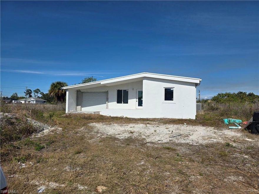 CASH OFFERS ONLY! CONTRACTOR and INVESTOR SPECIAL! This is a great opportunity to complete this new construction home and make it your own. The home is unfinished which allows you to finish it to your liking. Completed features include vinyl plank flooring, solid surface counter-tops and vanities, and tile flooring in the bathrooms. This home is at the end of a quiet dead end road and conveniently located for quick access to S.R. 82 and soon to be completed Sunshine/Alico extension.