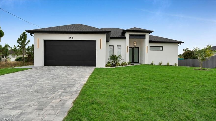 New Construction 2026. Beautiful move-in ready home located in a rapidly growing area of Lehigh Acres, ideal for buyers seeking comfort today and long-term value appreciation. This modern residence features 11-foot ceilings that provide spacious living areas, excellent natural light, and a contemporary design.
The home offers a modern kitchen, ready-to-use closets, installed blinds, and elegant finishes throughout, making it a true turnkey property just bring your clothes and start enjoying.
Includes a summer kitchen with grill, perfect for entertaining family and friends. Built to today’s standards, this property combines style, functionality, and strong investment potential in one of the most promising areas of Lehigh Acres. Ideal as a primary residence or investment property. Schedule your showing today.