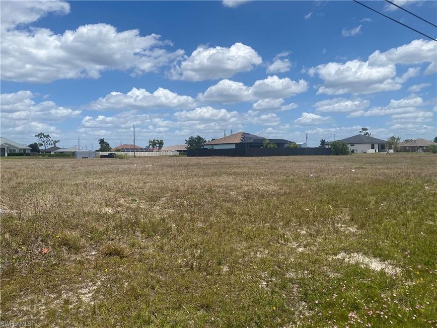 Great NW location for a duplex or a single family home. Easy access to Pine Island Rd and all of Lee County and not to mention Punta Gorda. Swing by and take a look at this great spot. FYI- the corner lot next door is also available