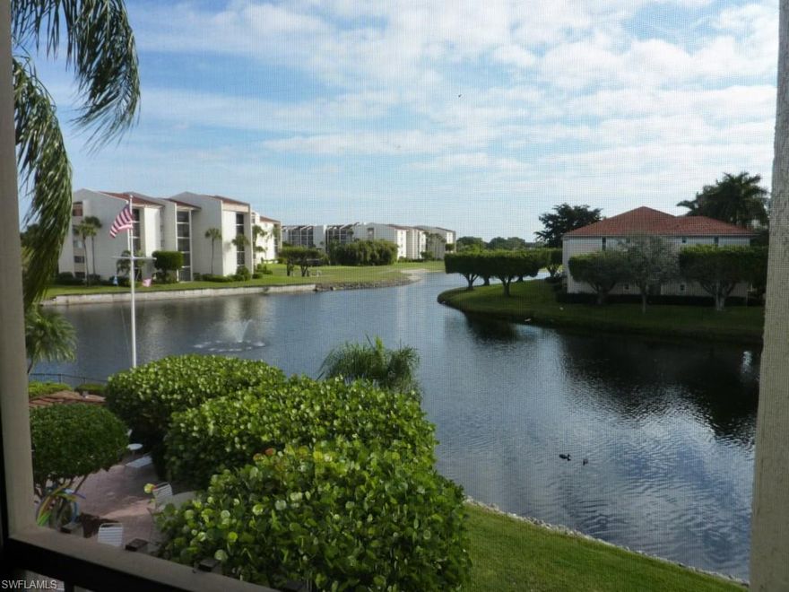 This third floor END unit has great lake, golf and pool views and is located in a gorgeous riverfront community that is the best kept secret in Southwest Florida. This bright unit has extra window and footage in dining area, newer A/C unit, hot water heater, newer appliances, shutters on lanai and a carport, too! TURNKEY - just bring your bathing suit, golf clubs, tennis racquets and your boat! The Landings Yacht Golf and Tennis Club is a bundled, gated community with two restaurants, 18 hole golf course, 13 tennis courts, a private marina supporting both wet and dry slips 24/7 Community Patrol, Olympic pool and new fitness center. Conveniently located near shopping, boating, fishing, dining, arts, TWO spring training teams, Fort Myers Beach and Sanibel Island. If resort style living is for you, bring your appetite for the good life and live in the Landings Yacht, Golf and Tennis Club.
