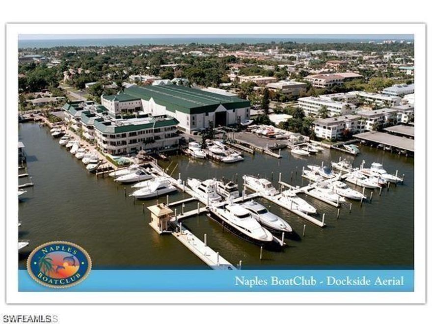 Naples Boat Club Boathouse dry slip now available! This upper-level slip measures approximately 35’ L x 10’ W x 7’8” H and comfortably accommodates deck boats with Bimini tops as well as flats fishing boats. With a 10,000 lb weight capacity, it’s an excellent option for a variety of vessels.

Located in one of Naples’ most sought-after marinas, Naples Boat Club offers unmatched amenities and convenience. Enjoy concierge service, a beautifully appointed clubhouse, heated pool, on-site restaurant, full-service marina support, and fuel dock—all in a prime location just minutes to the Gulf with no bridges for direct, easy access.

Bonus: A well-maintained boat is also available for purchase from the owner, creating a turnkey boating opportunity.