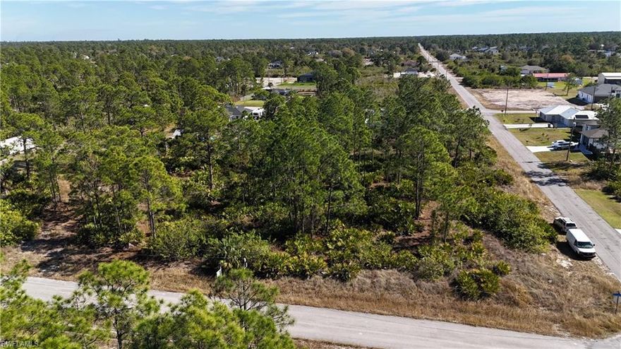 Enjoy your 1/2 Acre property only 1 block over from W 13th St and Sunshine Blvd minutes from local schools, Lehigh Acres Library, Grocery stores, shopping, parks, Ft Myers Forum, I- 75 and much more! This 1/2 acre is in close proximity of new construction homes with near POWERLINE HOOK UP READY to help your next construction project move forward. Quiet neighborhood great for walks with family and friends. Take a drive and see your vacant lot today!