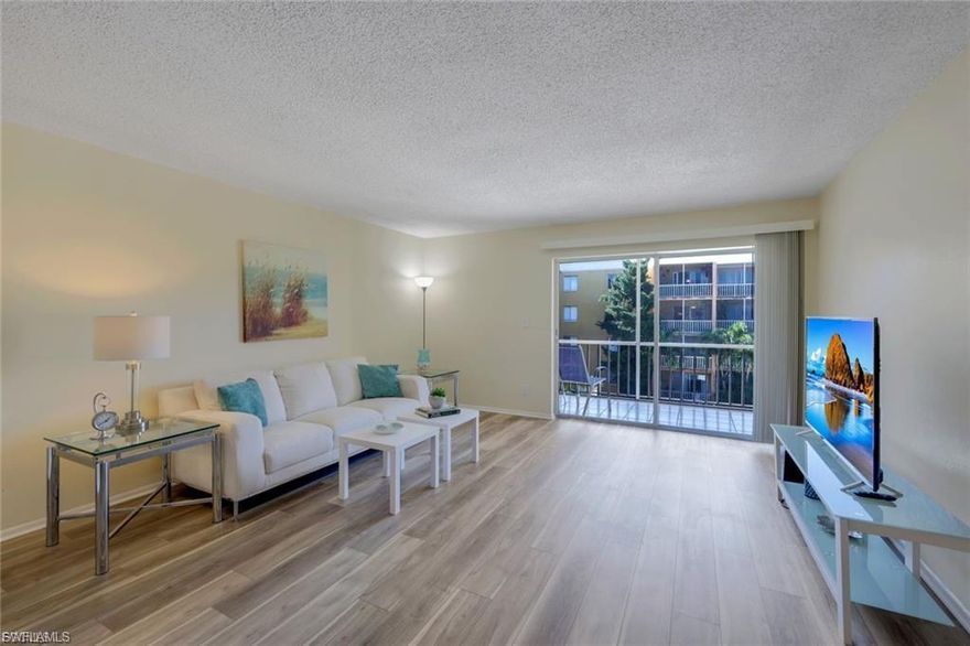 Spacious 2-bedroom, 2-bathroom condo located on the 4th floor in a centrally located community in Fort Myers. This unit features a private terrace perfect for relaxing, with convenient laundry facilities on the same floor.

Enjoy resort-style living with a community pool and well-maintained common areas. The property offers assigned parking plus plenty of guest parking for added convenience.

Ideally located within walking distance to the Fort Myers Mall, shopping centers, dining, and just minutes from Downtown Fort Myers. Naples, beaches, Perfect for those seeking comfort, convenience, and an accessible lifestyle in a prime location.