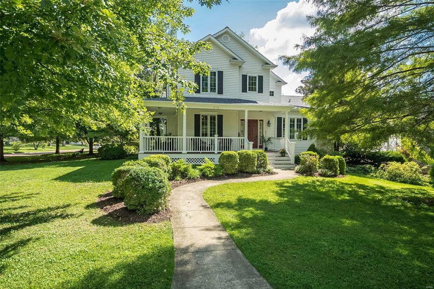 Ever admire the beautiful house on Way with the wrap around porch and the sculptures on the lawn? Here it is! Stroll through Kirkwood from a custom newer home on one of the most loved streets in Kirkwood. A vaulted LR with 2-story fireplace is the heart of this spectacular home. A center-island kitchen w/granite and walk-in pantry opens to your breakfast room, and walk through the butler’s pantry to the dining/sitting room. Work from home? Perfect! Spacious office with closet (could be used as a 4th sleeping area) is off the vaulted entry hall. Large main-floor bedroom suite has double sinks, jet tub, and walk-in closet. Bedrooms upstairs have walk-in closets and huge Jack-n-Jill bath! XXL utility room w/full cabinetry, 2 closets, sink+more! TRULY FANTASTIC unfinished 10+foot pour walk-out basement has limitless possibilities-enjoy that shuffleboard court! Roughed-in bath w/toilet and work sink already installed. Zoned newer systems, central vac! Corner lot, and oversized 2-car garage! Additional Rooms: Mud Room