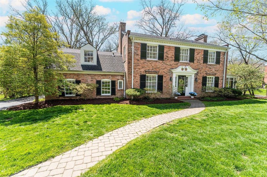 Located on a sought after lane in Ladue, this home offers space for all your needs. The main floor has a dedicated office with en suite half bath, light filled living room and separate dining room, all leading to an open floor plan addition with the kitchen and family room with vaulted ceiling. Upstairs is a spacious primary suite with walk-in closet, 2 bedrooms sharing a second full bath, and a third en suite bedroom well laid out for a guest suite. The walk out lower level is ready for entertaining with a wet bar (including a dishwasher and full sized refrigerator), recreation space, and full bath. Outdoors relax on the sun porch off of the living room or on the main level deck over looking the level back yard.