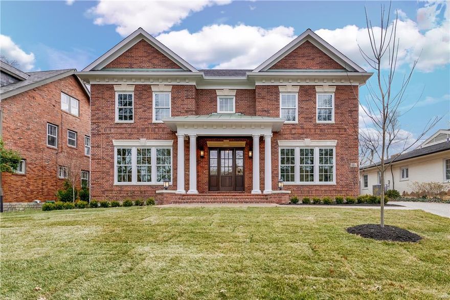 Douglas Properties is proud to be the builder of this custom home located minutes from Forest Park and in Clayton Schools. This is a rare opportunity to live in a new home in this subdivision. THIS HOME IS COMPLETED AND READY TO SELL .  This is truly a special home featuring a center hall plan and 10 ft ceilings on the entire 1st floor & an open floor plan for today's lifestyle!  Features include wood floors on entire 1st floor, Markus cabinets and Wolf / Sub Zero appliances with a mud room & 1/2 bath off the kitchen.  Top of the line fixtures, master suite that comes right out of a magazine w/ morning coffee bar and luxury bath. Each bedroom is en suite, 1,300 square feet of finish in the lower level w/wet bar, fireplace & bedroom / bath brings the finish square footage to 5,600 square feet.  There's also living space on the 2nd floor of the detached garage. You will find all the high end finishes in EVERY Douglas Properties home COOL: 14 SEER+