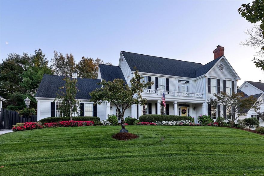 This stately two story colonial w/covered front porch is located in sought after Waterford Neighborhood. The classic inviting front porch welcomes you into the stunning 2 story foyer which is flanked by a formal living room w/fireplace & a dining room, all wtih custom mill work & oversized windows. Family room offers additional fireplace surrounded by built in bookshelves & captures the bank of bowed windows offering tons of natural light throughout. Spacious kitchen is a chef delight & a perfect space with custom cabinets, center island, granite counters, w/large breakfast room plus another offset bowed window sitting area. Second floor offers many amenities wood floors, shutters,  Private Primary bedroom suite with vaulted ceiling update  bath with double vanities and separate whirlpool tub and travertine flooring. Three large bedrooms plus two full baths, one a private  bath completes  the spacious second floor. Outside offer a fireplace, hot tub & covered patio plus and a pergola.