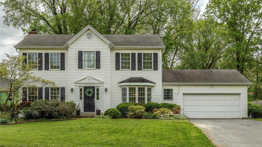 Looking for a 4 bedroom home in the desirable Webster Groves School District?  You'll love this one!  This 4 bedroom/2.5 bath home is nestled at the end of a quiet cul-de-sac. You'll immediately notice the curb appeal as you pull up.  Special features inside include hardwood flooring, wainscoting, crown molding, 6 panel doors, built in shelves surrounding the wood burning fireplace, fresh neutral paint and a main floor laundry.  Besides the eat in kitchen which opens to the great room, there is a separate dining room.  Upstairs you'll find the vaulted master suite with a luxury full bath including a double bowl vanity and 3 additional bedrooms/full bath.  The finished lower level offers additional living space as well as a storage areas.  You'll enjoy entertaining again with this private patio and spacious, level yard.   Please give an hours notice so owners can remove dogs for showings.