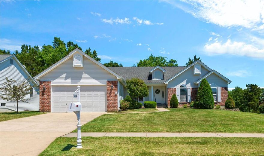 This wonderful home in popular Prospect Lakes Subdivision, meticulously maintained, updated and loved by the same family for 23 years is now ready to welcome the next happy owners! There are many added features such as Palladian windows, a wonderful open layout with large entrance foyer, beautiful hardwood floors, cathedral ceilings and an incredible composite deck. The center island kitchen with adjoining laundry room and pantry opens to the sunny breakfast room with the table area nestled in a bay, surrounded by windows and French doors leading to the beautiful deck. The primary bath has a double bowl vanity, soaking tub and step-in shower and ALL THREE bedrooms have walk-in closets. The walk-out lower level is prime for finishing with roughed-in bath, large windows, and French doors leading to the yard & covered patio. Washer, dryer & fridge can stay**Please be sure to click the video tour icon and then the added viewing options in lower LH corner**Showings begin Thursday, July 7** Additional Rooms: Mud Room