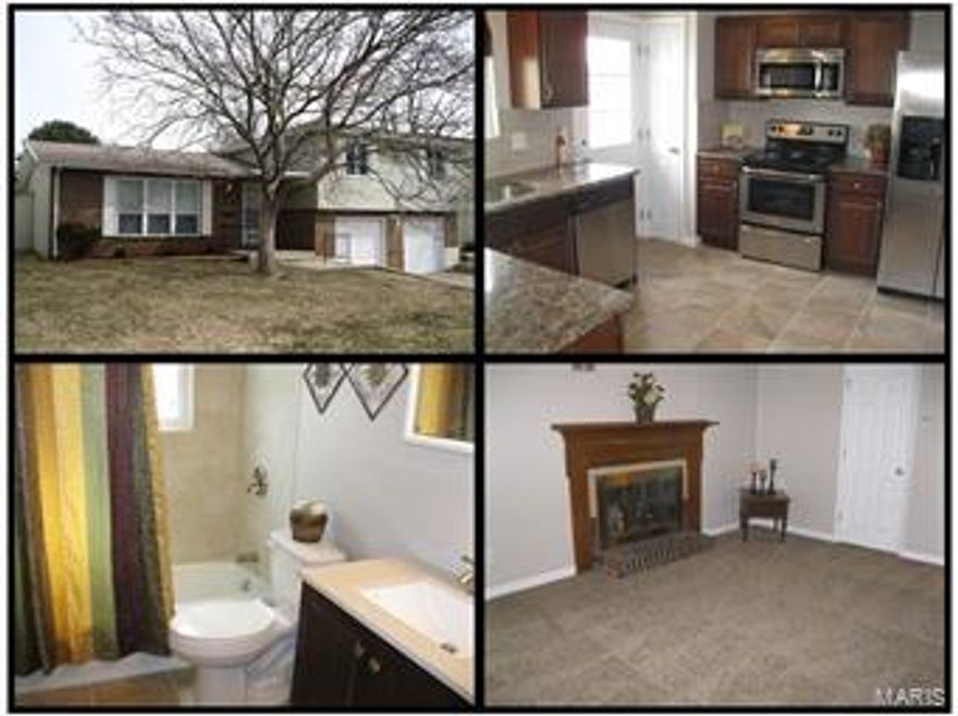 4 bedrooms, 3 baths, and nearly 1,700 square feet of living area in this completely rehabbed home! Finished lower level includes a huge family room with fireplace and bathroom. The kitchen has new (03/2015) cabinets and granite countertops, ceramic flooring/backsplash, and new (03/2015) stainless steel appliances. Even includes the fridge! Bathrooms have also been redone with new (03/2015) vanities, lighting, and flooring. New frieze carpet throughout. Additional updates include new (03/2015) windows and garage door. This home is move-in ready and waiting for you!