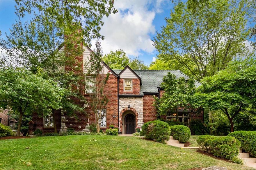 You've admired this architectural masterpiece for years. Simply put, there is no finer place to call home. Immaculate and immediately available. Merely a stone's throw from Downtown Clayton, this location is walking distance to some of the finest shopping, restaurants, schools and parks in our entire metropolitan area. Perfectly poised at the heart of highly sought Claverach Park is this home of unparalleled comfort and charm. Large rooms create an invigorating floor plan- ideal for entertaining or intimate gatherings. A great eclectic blend, with everyone having a private refuge when needed. Updates are both obvious and sublime: Newer kitchen, recent built large garage, replaced basement floor and improved systems - A home that permits you to move right in without major projects. Master suite is ample with a tray ceiling and refreshed, yet still period-appropriate bathroom. Large sun light filled family room, rare in Clayton, is like those in new homes. Come prepared to fall in love!