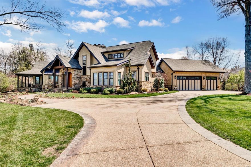 Custom-built 1.5 Story house enhanced by hand burnt hickory floors, extraordinary architectural finishes. Main level, LL and garage floors are fully heated. Impressive hardwood foyer leads to library-paneled study, spectacular great room w/ stone fireplace & light filled dining rm. Large kitchen beautifully designed for the gourmet cook with all modern conveniences, large Wenga wood island. Sumptuous master bdrm suite with marble gas fireplace & luxury bath. 2nd bdrm suite w/ private entrance & outdoor patio, office with built-in center complete the main floor living area. Open staircase leads up to 2 additional bdrms, jack n jill bath with separate walk in closets, loft & 2nd flr laundry. Walk-out lower level includes rec rm w/ wet bar, game rm, workout rm, 5th bdrm & full bath & LL laundry. Generator for unforeseen outages. Sits on 1+ acre cul-de-sac lot with pool, patio, waterfalls & stone fireplace. Stunning landscaping. GEOthermal functions for significantly reduced utility bills.