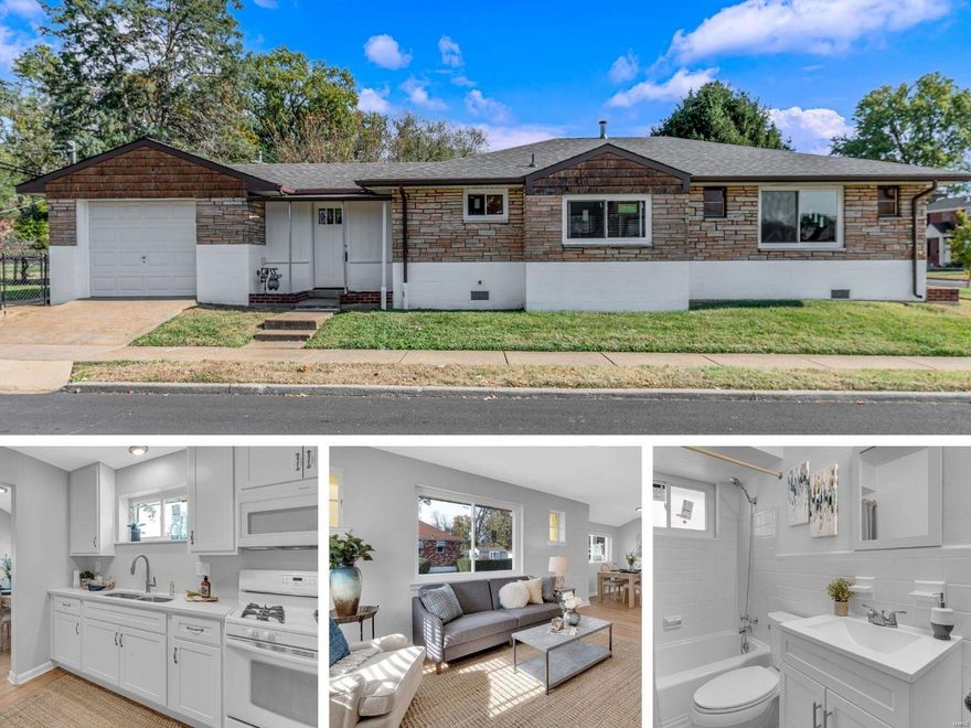 Welcome home to 8257 Appleton Dr!  This 3 bedroom home has been updated with lots of new features and has also kept a ton of its original charm! The kitchen is gorgeous with new ceiling height cabinets, quartz counters and beautiful white appliances. The refrigerator is included and the kitchen has a coveted gas range! The bathroom has retained some of its 1950's charm with the black and white floor tiles while integrating modern amenities including new vanity and fixtures. There is fresh paint and gleaming hardwood floors throughout. Behind the scenes this 1950's gem has a new roof, new windows, vapor barrier in the crawl space and new water heater, while the HVAC has been serviced and is only 7 years old. The bedrooms have generously sized closets and tons of natural light. There is an attached garage that adds additional storage and parking. You will find additional off-street parking in the fully fenced back yard as well as a quiet patio space for entertaining. Welcome Home!