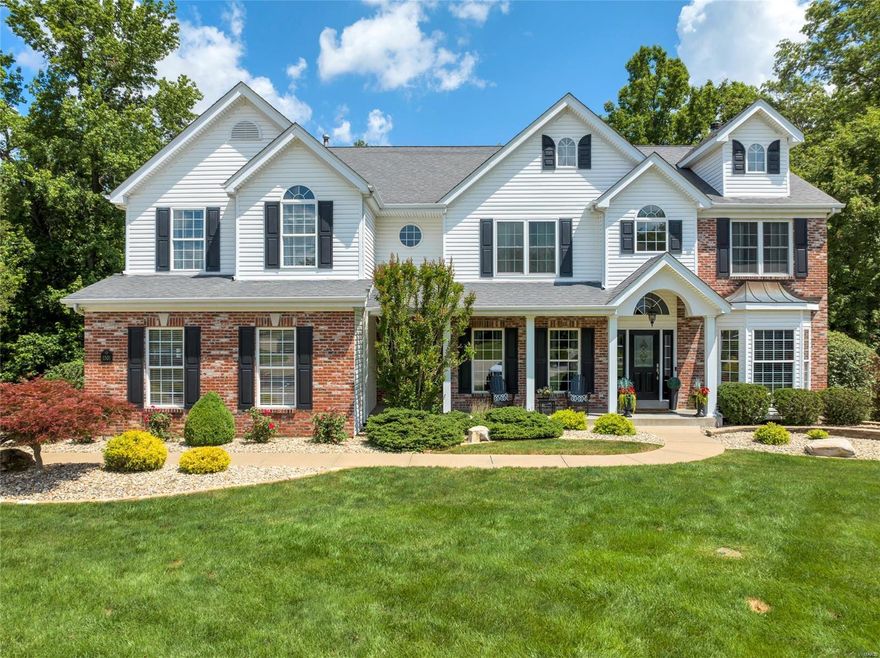 Stunning 5 bedroom, 4.5 bath home offers over 5,800 sq ft of luxurious living nestled on a .63 acre private, culdesac lot. Stately curb appeal welcomes you into the foyer with gleaming hardwoods, flanked by study and formal dining. Pass through to the gourmet kitchen featuring custom cabinetry, granite counters, SS appls, center island and adjoining breakfast room. Off the kitchen, find a spacious, light filled hearth room. Family room includes a fireplace, custom wet bar and bay window with picturesque views. Upstairs, the expansive primary suite has a luxury ensuite bath, dual WI closets and a second laundry. Three ample guest beds, two full baths and a bonus room complete the upper level. Walk out lower level features generous addl. living:  recreation area, bar, wine room, guest bed and bath. Step out back and enjoy serenity on the inviting deck, the covered patio or by the built in firepit. 3 car garage. Located in a desired subdivision, close to amenities and top rated schools! Additional Rooms: Wine Cellar