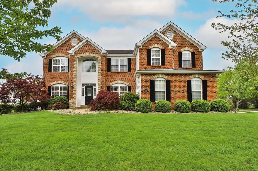 TURNKEY MODERN LUXURY AWAITS! Stunning 2 story home in Chesterfield's Nooning Tree Estates Subdivision in Parkway Central Schools! Entry foyer with French doored office, formal dining room & spacious great room adjacent. Q4 2020 renovated kitchen features new oversized island with waterfall edge, bar seating, Calacatta Quartz counters and backsplash, custom cabinetry & beverage center. Mud room has custom lockers & cabinets. 2 fully operable gas fireplaces. Extra wide cut back staircases lead to 2nd fl & basement. Oversized bonus room upstairs. Expansive primary bedroom features 2 custom closets & ensuite bathroom w/ Jacuzzi tub. One secondary bedroom has ensuite bathroom w/ walk-in closet & the other two connect via a Jack & Jill bathroom. Finished basement includes home theater, wet bar & gym/dance studio with ballet bar. 9’ Ceilings on all 3 levels. Large fenced in backyard w/ elevated Trex deck, sprinkler system & playground (negotiable). 3 car garage with electric car charging Additional Rooms: Mud Room