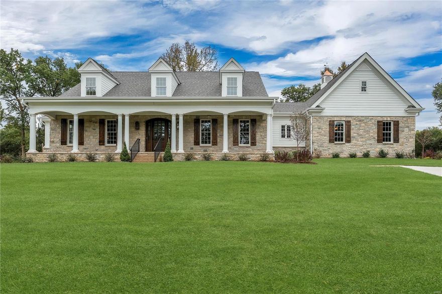 NEW CUSTOM HOME JUST COMPLETED BY KEMP SIGNATURE HOMES. Authentic features incorporated into exterior design incl. the classic front loggia w/copper gas lanterns, natural stone & cupola. Mahogany front door.  Entry foyer flanked by a traditional dining rm & study w/ full wall paneling. The kitchen opens to breakfast & hearth rm w/ painted box beam ceiling & see thru fireplace. Covered outdoor living room. Kitchen has 42" fridge, gas range top & dbl ovens, 2 dishwashers. Walk-in pantry. 2 POWDER ROOMS. ALL KOHLER PLUMBING. Mud rm w/ bench+cubbies+large laundry. Main fl 10' ceiling & 8' doors. Extensive millwork throughout. Huge master suite, spacious closets & a master bath w/ freestanding tub & huge shower w/ multiple heads. 2nd fl has 4 BEDROOMS all connected to baths. 4 CAR GARAGE. 1 ac. lot w/ pro landscaping & heavy treed berm.  Great lot for pool. Centricity Classic New Home 2/10 Warranty! Additional Rooms: Mud Room