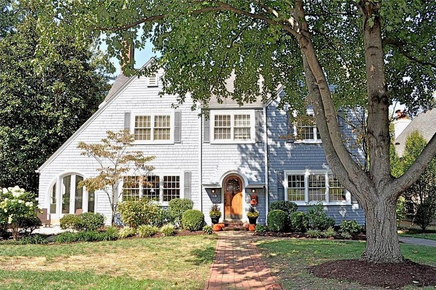 This New England style cedar shake beauty, w/ all of the bells & whistles, sits on one of Webster Groves’ finest streets. Enter the foyer w/ split staircase, revealing formal dining & living rooms on either side.Two sets of French doors flank the fireplace in the living room leading to a spacious sun room, opening to a limestone patio. From the living room, pass by a granite wet bar & into the hearth room with cast stone, gas fireplace. This space opens to a deck overlooking the fenced rear yard.The breakfast room & gourmet kitchen feature high-end finishes & make for a great gathering space. Hand-crafted custom cabinetry, professional appliances, & massive granite center island, speak the language of luxury. The second floor hosts a large master suite w/ gas fireplace, vaulted ceiling & walk-in closets, 3 additional bedrooms,& a full bath. The 3rd floor is home to a perfect getaway suite. A walk-out finished lower level w/ family room & gas fireplace provide additional living space.