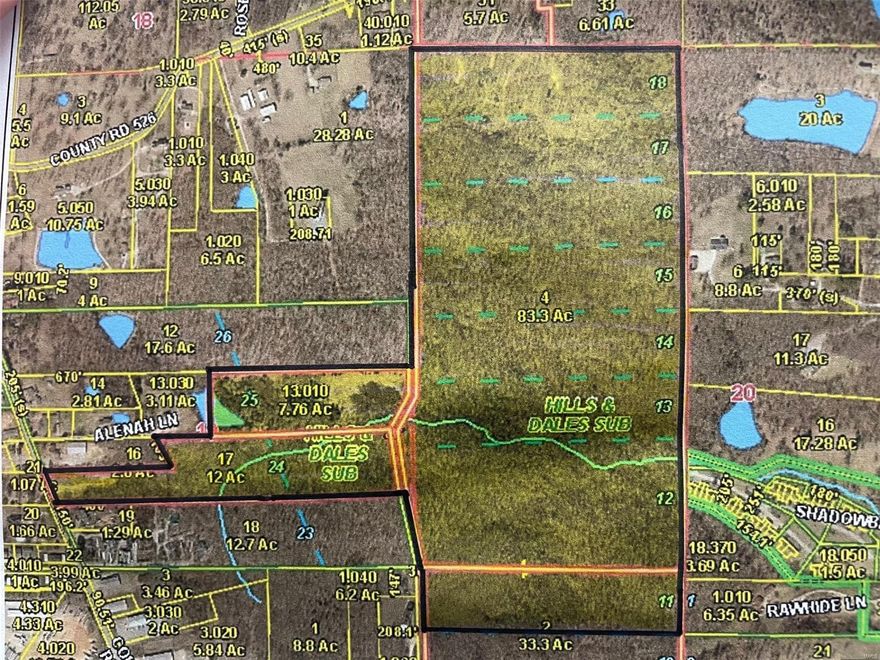 $160,000; E of CR 523 & S of CR 526 Poplar Bluff, Mo 63901: ; 19.76 acres +/- of prime development ground lying on the outskirts of north Poplar Bluff. Great potential for commercial or residential development.  Ground is gentle rolling and currently mostly wooded with all utilities available.