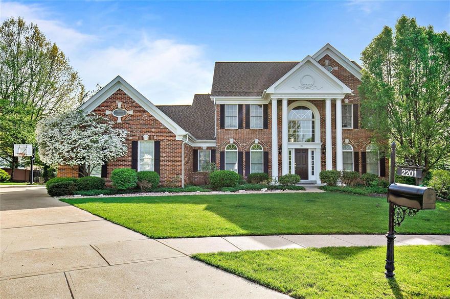 Enjoy your saltwater pool this Summer ! 1 of 7 spectacular homes in this quiet cul de sac. Over 5000 sqft of living space with a finished lower level made for entertaining, featuring a wet bar, living room, game room, workout room, full bath and possible 5th bedroom! Main level 2 story entry foyer flanked by dining room & study. Main Floor primary suite, vaulted ceiling Kitchen with custom cabinetry, granite, walk in pantry, opening up to hearth room with gas fireplace and family room w gas fireplace and built ins, half bath, main floor laundry. Upstairs you’ll find an additional 3 beds 3 baths with pocket doors opening to an additional bonus room/play room/ office whatever you choose! Features include plantation shutters, central vac, irrigation system, triple crown molding, hvac ‘15, roof ‘17,  ‘18, heated PermaGlass in ground saltwater pool, large patio, primary bath remodel ‘18, Abovere trees planted for more privacy, fresh paint throughout and professional closet systems!