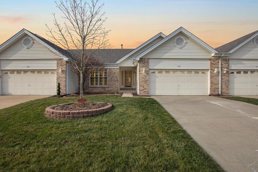 Indulge in the epitome of refined living with this exceptional 3 bedroom, 3 bath Villa that seamlessly combines luxury, functionality, and natural beauty. Nestled in a picturesque setting with lake views, this home is a haven for those seeking care-free maintenance & tranquility. Meticulously crafted interior with vaulted ceilings, cozy fireplace & an open floor plan! Highlights include an expansive primary suite, a finished walkout lower level that leads to a large aggregate patio; updated kitchen showcasing quartz countertops and stainless steel appliances, convenient main floor laundry, screened-in back porch, gleaming hardwood floors unifying the space with an understated elegance, & an epoxy-coated garage floor adding a touch of sophistication to the practicalities of daily life. This attention to detail extends the luxurious ambiance to every corner of the property. Experience the joy of lakeside living with modern amenities & the added bonus of outdoor bliss! Location: Ground Level