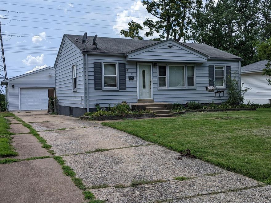 Great home in the heart of Florissant in the sought after San Fernando Hills subdivision.  With the oversized 2 car detached garage with it's own electric, a fenced backyard and a finished basement what's not to love?!  Could make a great starter home or perfect for someone looking to downsize.  There is a possibility of adding a 3rd Bedroom by putting up a wall between the living and dining room.  Several of the 3 Bedroom homes in the subdivision with the same layout and size have done this.  This home is being sold As-Is and just needs some TLC to make it your own.  It could also make a great investment property with rising rents in the area.  And it offers convenient highway access and is close to all of the shopping and restaurants you could need.