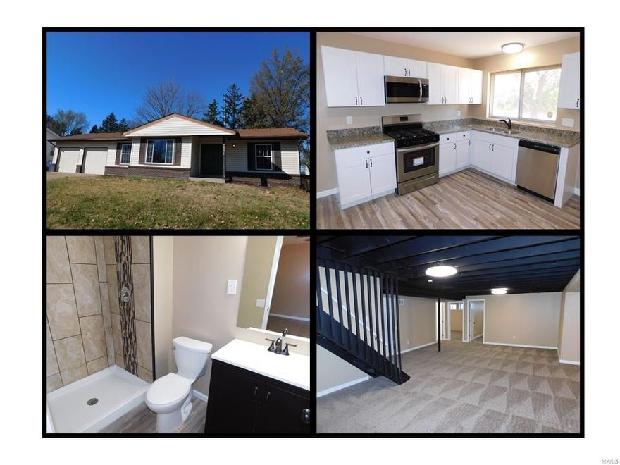 Awesome RENOVATION on this beautiful ranch home with finished lower level and 2,400 square feet of living area. Possible 5 bedrooms counting the lower level! The kitchen is unbelievable! Granite countertops and stainless steel appliances. 3 bedrooms upstairs including a master bedroom suite with full bathroom. Finished lower level adds bathroom, rec room, den, and office (or two more potential bedrooms).