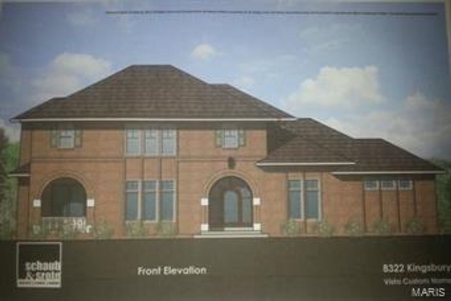 Vista Custom Homes....Preliminary plan is available to be used as is or redesigned to accommodate the homeowners individual taste. Take advantage of the opportunity to design and build your dream home on a rare walkout lot in a tremendously sought after Clayton neighborhood. Approx 4800 square foot with the option to finish the lower level. The existing home is occupied. Please set up an appointment to learn more information. Price can be adjusted to suit client finish requirements.