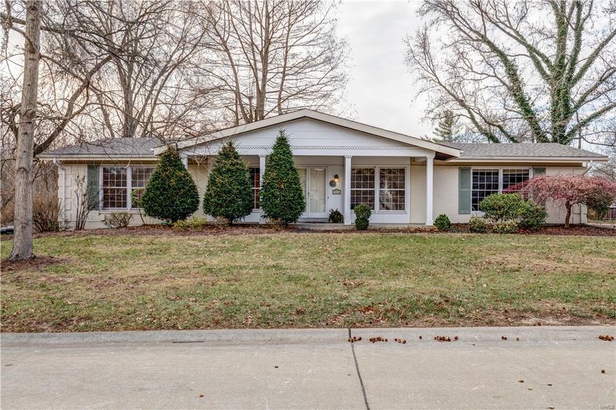 MOTIVATED SELLER! Incredible ranch home with painted brick curb appeal in the Parkway school district is full of natural light, and boasts an amazing open floor plan. A cozy covered porch leads to an entry foyer, that opens to a formal dining room and sep. living room with beautiful hardwood floors throughout. The eat-in kitchen features ample cabinet and counter space, center island w/breakfast bar, and opens to a large family room with bay window. The master suite includes a walk-in closet and private full bath, while another bedroom and full bath complete the main floor. The walk-out lower level is partially finished, with a rec area with wood-burning fireplace, add'l two bedrooms and full bath, and sep. storage room. The wooded backyard offers scenic views and privacy, with a perfect opportunity for outdoor entertaining on the newer deck and covered patio. An over-sized 2 car garage provides off-street parking convenience. Close to highways, restaurants, shopping, and so much more!