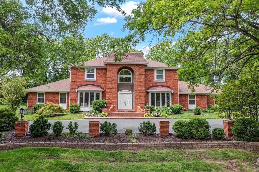 Stunning brick, 1.5 story in the desirable Strathmore sub. is situated on a 1+ acre cul-de-sac lot. 2-stry entry foyer opens to the formal living & dining room, both have bay windows. Eat-in kitchen has updated lighting, restored & painted cabinets, new cooktop & fridge, quartz counters & center island. Kitchen opens to the sunroom & the amazing backyard. Cozy family room w/fireplace, custom woodwork & a bar. The master suite has great natural light, multiple closets. Master bath has updates galore, new tile shower, flooring & toilet to name a few. Private office, 2 powder rooms & main floor laundry finish off the main level. Upstairs boasts 4 bedrooms that have been freshly painted w/updated light fixtures, 2 full baths (1 is a Jack N Jill) The lower level has endless possibilities, great space, bar/kitchenette area & full bath along w/great storage. Oversized 3 car garage is a plus. You will want to check this one out for yourself to see everything it has to offer, welcome home!