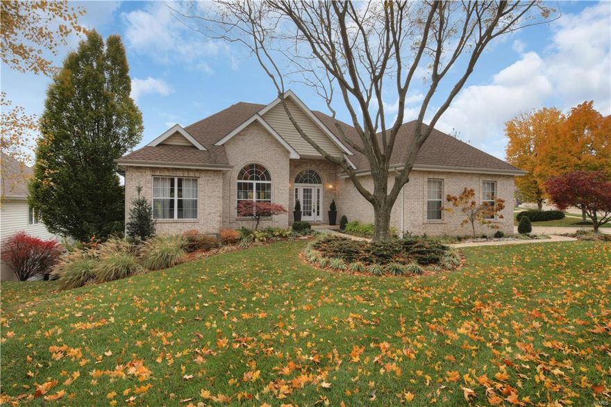 Amazing atrium ranch home on large corner lot. Brick/stone/vinyl exterior w/side entry 3-car garage. Lush, professional landscape all around & in-ground sprinkler system, wonderful 2-tier deck w/ large r/c sun awning. Private & serene backyard. Spacious & lovely t/o w/hardwood floors & new carpet & paint t/o main floor living areas. Vaulted ceilings, fans, great wall of windows to enjoy the outdoors-IN, spacious, light & bright t/o. Two gas fireplaces, marble faced above/brick-front below, main floor laundry. Vaulted kitchen w/custom cabinetry, center island & bar, breakfast room @ bay window nook, adjoins charming sunroom w/deck WO. Generous vaulted master suite w/great WIC, dual sinks, whirpool tub & sep shower. Two support BR up/one below w/addl main floor vaulted office could be 4th BR. Wonderfully finished LL w/spacious family room, wet bar, 3rd full bath, huge rec room, w/i cedar closet, dedicated storage & more beautiful views & WO to outdoors. Home security system, zoned HVAC. Additional Rooms: Sun Room