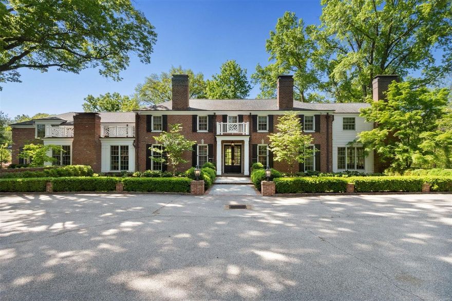 An oasis of calm. Beautifully appointed Georgian Colonial, recently expanded & renovated for today's lifestyle.
Every inch of this home has been extensively updated to perfection with top of the line finishes. Floor to ceiling windows
& gleaming hardwood floors throughout, large entertaining areas with all the bells and whistles, cozy
nooks to escape, & fabulous play areas for kids (including a second floor play room with built-in bunk beds
& a custom tree house complete with electricity and loft!)Kitchen offers the highly coveted family hearth
room just off the oversized 4 bay heated garage with walk in mud room, custom cubbies & extra storage!
Second floor boasts 5+ bedrooms, 4 updated bathrooms & a dream laundry room/office with built-ins! This
ultra private 4 acre estate is flanked by lush landscaping, multiple patios & a walk out vaulted screened-in
porch with stone fireplace! This one of a kind property located on the prestigious Litzsinger Road, not to be
missed! Additional Rooms: Mud Room, Sun Room