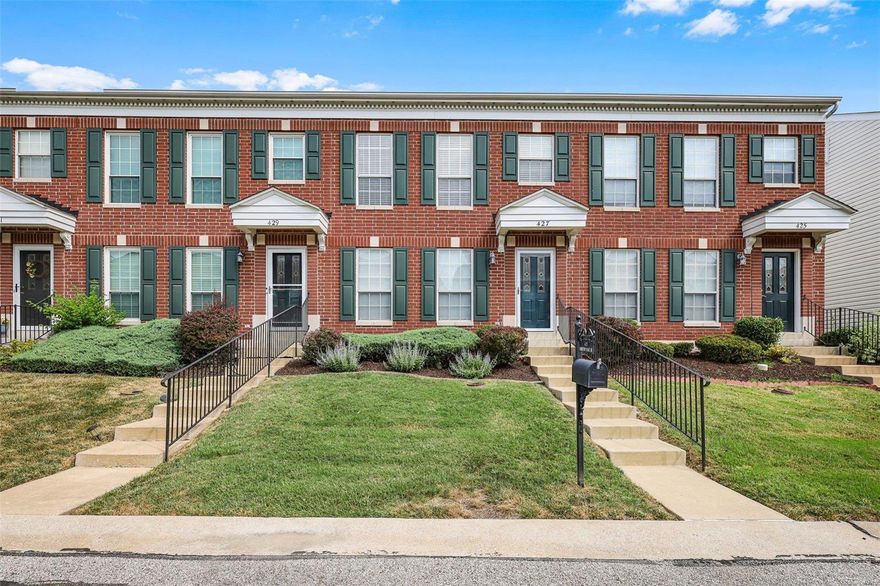 Wow! A Great Townhome! Fresh, Clean, Move in Ready! 3 Bedrooms, 2 1/2 Baths.  Living Room Open to Kitchen with Newer Lifeproof Brand Luxury Plank Vinyl Flooring.  Kitchen features Breakfast Bar, Newer Stainless Appliances including DW, Smooth Surface Range and Built in Microwave, Maple Cabinets, Gorgeous Glass Subway Tile, Double Sink with Hi Arc Faucet & Sliding Door to Nice Patio. Up the Newly Carpeted Stairs & Hallway (with Crown Molding & Double Closet) to 3 Bedrooms-All with New Carpet including Primary Bedroom with Adjoining Full Bath, Walkin Closet & Crown Molding.  2 Full Baths are So Nice and Include Ceramic Tile Floors. So Much Fresh Paint Inside-Walls, Doors & Trim, 6 Panel Doors, Updated Lighting, Newer Satin Nickel Plumbing Fixtures & Interior & Exterior Door Hardware. New 4 1/4" Baseboards Throughout, Newer Furnace, A/C & High Efficiency Water Heater. Storage Area in Attic. Shelving in Basement for Storage. Walk to Bluebird Park(Pool/Hiking/Biking/,Tennis/Dog Park). Location: Suburban