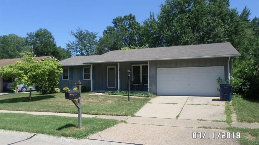 OUTSTANDING OPPORTUNITY!!! Located in fantastic Florissant, this charming ranch is sure to move quickly! Home features a large main floor boasting a family room, spacious kitchen, three bedrooms, and two full bathrooms! Rooms are bright and spacious!! Woodburning fireplace in the great room and newer HVAC make this one a winner! The exterior features an attached 2 car garage and a large level backyard, perfect for entertaining in the Summer months! Bring your updates & make it your own!