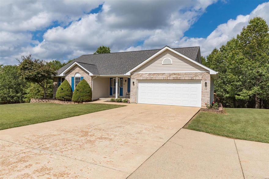 This is one you won't want to miss! Located at the end of a cul-de-sac on 4 acres is where you will find this charming 4 bedroom/3 bath home. Looking for a kitchen with lots of counter space and storage? This kitchen has it all with lots of counter space, 32 cabinets, 16 drawers and a walk-in pantry. The entry foyer leads to the living room with vaulted ceiling and opens up to the kitchen and breakfast area. Enjoy evening on the deck off the living room, mornings on the side deck watching the sunrise while sipping your favorite beverage. Home has hardwired smoke detectors with battery backup, security system with window/door sensors and motion detectors and is also hardwired with an antenna in the attic for getting local channels (neither currently used). Heat pump and AC is 3 years old. Be sure to walk the paths through the woods and check out the regulation horse shoe pit if you're into throwing horseshoes this will be perfect for you. Sellers are leaving all the kitchen appliances.
