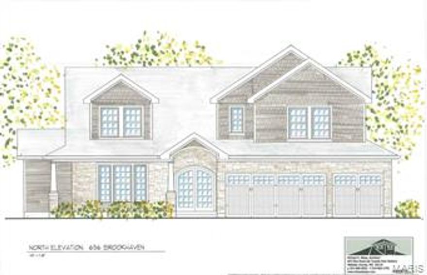 Custom built 1.5 Story by Everett Homes located on quiet cul de sac street in Kirkwood. Home is full of custom amenities throughout including crown molding, wood floors, iron balusters, 9 ft ceilings. Gourmet kitchen features 42” cabinets, center island, gas cooktop, stainless steel Bosch appliances and tiled backsplash. Main floor master suite with tray ceiling, free standing tub and custom shower. Upper level features 3 additional bedrooms and 2 bathrooms. Finished walkout lower level with rec room, custom walk behind wet bar, 5th bedroom and full bath. Additional features include 3 car garage, in ground sprinkler system, Stone and Brick front, 50 year roof, Stamped front porch and sidewalk, covered deck and stamped patio.