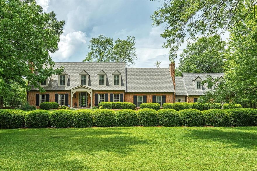 Cape Cod Masterpiece on prestigious cul-de-sac in Town and Country! A beautiful blend of sophistication, charm, and elegance. This is seamless indoor-outdoor living! Are you looking for a property to make into your dream home? Or this could be a rehab project with tremendous potential. The lot across the street sold in August for $750K. A previous owner built a $300K guest suite overlooking the pool (plans are available) and guest suite could be lived in while you create your custom home. Or if you would prefer, the current owner is willing to put the house back the way it was a few months ago (see the second set of photos). Life outdoors was never more gracious with a private swimming pool, covered flagstone porch, a luxurious patio with custom stone fire pit, and over an acre of professionally landscaped grounds. Additional Rooms: Mud Room