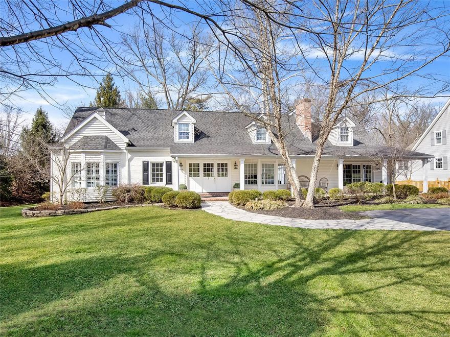 Charming Cape Cod style home found on a sought after Ladue lane with a welcoming, covered brick porch. The front entry opens to a lovely living room with a gas fireplace and a bay window bringing in great light. The handsome dining room opens to the porch and has a window seat, built-ins, and 400+ bottle wine closet. The kitchen & hearth room are the heart of the home. The kitchen has double islands, a desk, & stainless appliances. Dining is offered at the island and there is also space for a large table. Conveniently open to the hearth room, there is a wood burning stone fireplace, built-ins, access to newer composite deck, and mudroom with lockers. Main floor primary suite with a walk-in closet and bath with dual vanities, shower, and separate whirlpool tub. Upstairs there is a large loft area used as a second family room, 3 generous bedrooms, 2 full baths and a laundry room. Rounding out this home is the partially finished basement with a half bath and 2 car garage.  Welcome home! Additional Rooms: Mud Room, Wine Cellar