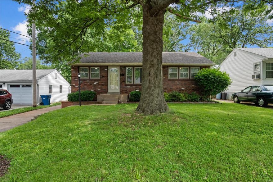 These sellers wanted to make sure this house was ready to be called home! New roof, sewer lines cleaned, new Air conditioner, furnace serviced, freshly painted, bathroom remodeled, gas lines were replaced from the home to road by spire, new garage door, new gas stove and overhead microwave, the list goes on and on! Excellent central location just minutes from Page and Lindbergh, Westport Plaza, I-170, Creve Coeur Lake, St Charles Rock Rd. This home is truly turn-key.