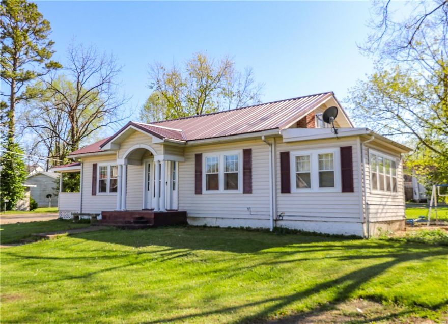 This move-in ready, affordable and low maintenance home won't last long. This property features three bedrooms, a large living room, covered porch, covered parking, and a basement. Several updates include vinyl plank flooring, HVAC system, and a metal roof.