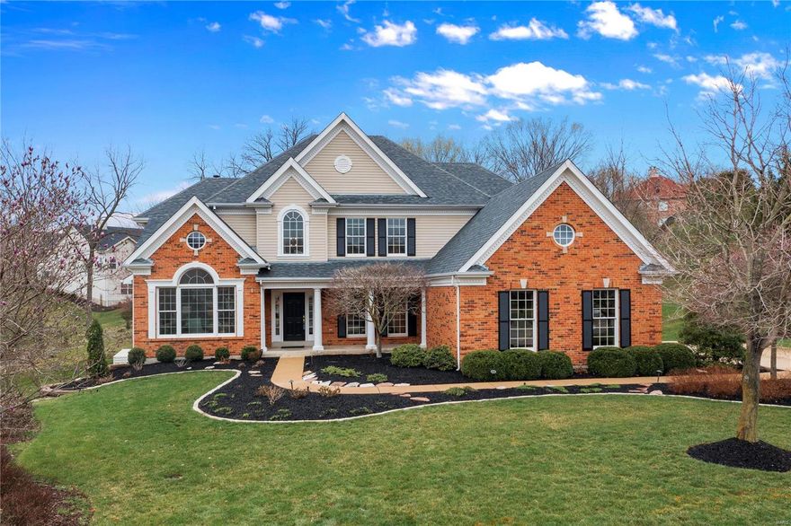 Welcome to this stunning 1.5 story home in Kirkwood School District. With 5 beds and 4.5 baths this brick home has everything to offer + more. Featuring recent updates this home is truly spectacular. The main floor master suite boasts a beautifully updated master bath with double sinks, separate tub/shower, and his/her separate closets. The floor plan makes entertaining easy with a perfectly updated kitchen, spacious dining room, and inviting family area. The upper level features 3 additional beds and 2 full baths. When making your way to the LL you’ll find one more bed, a full bath, an office area with custom his/her desks, and even more living area perfect for movie or game nights. The outdoor area of this home is one you don’t want to miss. Featuring 2 back decks off either side of the house and a gorgeous large patio. The custom landscaping is hard to beat on this exterior. This 3-car garage, located on a cul-de-sac home, is certainly one you’ll want to take a look at.