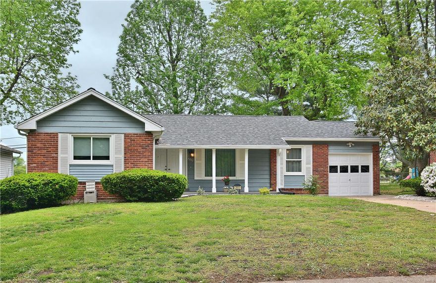 Attractive and well maintained ranch, with lots of curb appeal, featuring 4 bedrooms with hardwood floors, 2 full bath and over 1600 total sq ft of comfortable living space. Special amenities include a brick accent front elevation, hardwood and tile flooring, mill work and updated bathrooms. 1.5 wide driveway. Set on a level lot, with a fenced yard and hot tub...this home is conveniently located just minutes from shopping, dining, schools and major commuter routes. Beautiful hardwood floors welcome you into the living and dining rooms with crown molding. Relax in the family room with wood burning fireplace with views of the back yard backing to common ground and school. Finished theater room in lower level. Bathrooms are updated, newer architectural shingle roof, LeafGuard gutters, newer HVAC, newer windows, newer doors and security system.