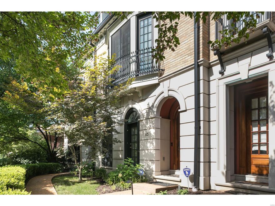 This luxurious Georgian brick/limestone town home was built just 16 years ago and today still embodies t's high quality look and feel. Featuring 3 bedrms (could be made into 4) and 3.5 baths. Approx 3,851 sq. ft of living space + LL. Special Features begin w/a custom elevator to ALL 4 levels; Living Rm, Dining Rm, Gourmet kitchen featuring Wolf gas cook top, Sub-Zero fridge/freezer, Bosch dishwasher & extended breakfast bar looking over the large Hearth Rm & back patio/garden area. The 2nd fl: Large master suite w/great natural light; Master Bathrm:Custom steam shower, double vanity & large org walk-in closet. The second bedrm is similar in size. The 2nd fl hallway: Laundry Rm, large walk-in closet w/a second closet & Full bathrm. The 3rd fl: Large entertainment space, 
Third Bedroom, full bathrm & private custom deck. LL: Unfinished rm perfect for a temp control wine cellar. Two spacious underground secured parking spaces. Walk to restaurants, shops, grocery in the heart of Clayton. Location: Interior Unit, Suburban