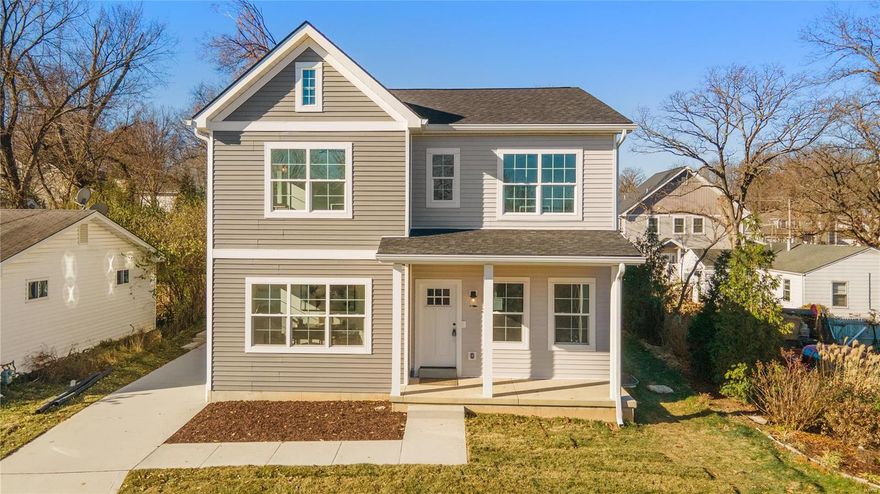 Welcome to Your Kirkwood Dream Home! This thoughtfully designed two-story home balances modern comfort with timeless charm. The open floor plan showcases high-end finishes, beginning with beautiful hardwood floors on the main level. The kitchen features sleek stainless steel appliances, sophisticated quartz countertops, and a stylish tile backsplash. A spacious island is perfect for casual dining, while the breakfast nook offers sunny views. The butler's pantry adds convenient storage and serving space. Upstairs, you'll find four well-appointed bedrooms; a luxurious primary suite, guest suite, and a practical jack-and-jill bathroom. The second floor laundry room provides convenience. Other highlights: a cozy fireplace, dedicated office/den, and full unfinished basement ready for your personal touch. The detached two-car garage and mudroom help keep your home organized. Don't miss this opportunity to own a beautifully crafted new home in one of St. Louis's most desirable communities. Additional Rooms: Mud Room