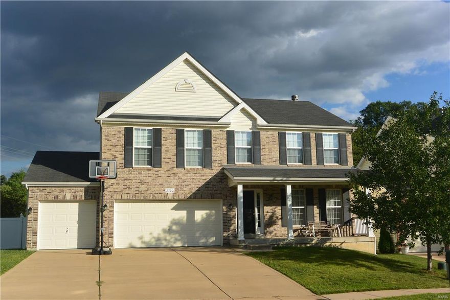 Charming 4 bedroom, 2.5 bath, 3 Car garage home for sale! Close to hwy access & shopping. Some newer carpet & fresh paint.  The kitchen offers a kitchen island, microwave, dishwasher & elect smooth top stove. Refrigerator in the lower level is included with the sale of the home. The large master suite includes a luxury master bathroom; double bowl vanity, soaking tub, separate culture marble shower & a walk in closet. The finished lower level is nice & open, (POOL TABLE INCLUDED), perfect for entertaining friends & family! Some other interior features include a wood burning fireplace, surround sound wiring w/ speakers, ceiling fans, security system & a living room that can be used as an office, den or a dining room. Some exterior features include a 3 car garage, enclosed soffits & fascia, an oversized concrete patio, 6' vinyl fencing, coach lighting & the home backs to woods/trees & common ground. Set your appointment today! This home is over 3300 square foot with the finished LL.
