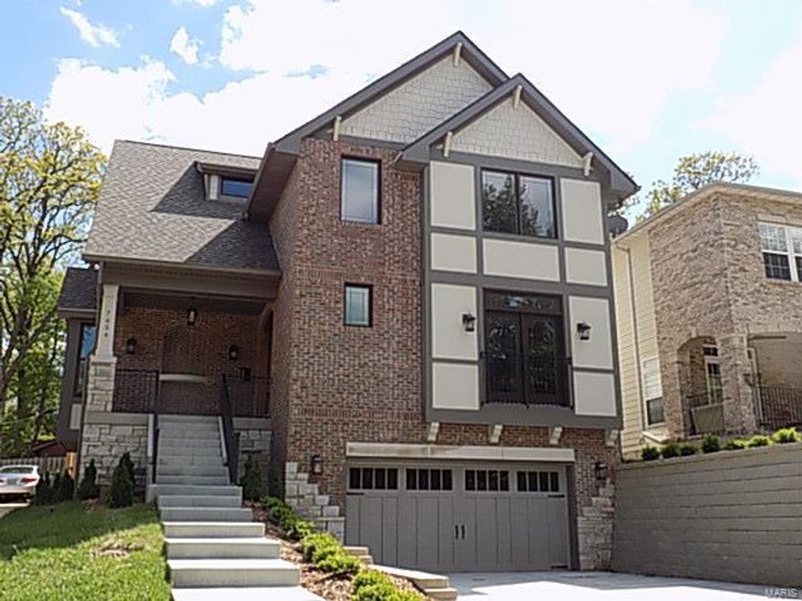 Quality built NEW CONSTRUCTION now complete by Rothmark Homes on sought after street! Spacious 4 bdrm, 4.5 bath, 2 story home with 4010 sq. ft. of living space! Fantastic location for enjoying Clayton/University city shops, restaurants, parks and walk ability! Quality HIGH END finishes incl: Craftsman style const. Gourmet kit. w/granite, Kitchen Aid Stainless Appliance package and 42" cabinetry! Generous sized breakfast rm opens to kit/family rm! Elegant formal DR with columned entry! Great room with gas fireplace! Convenient over sized main floor laundry room! Relax in master suite with Kohler tub and OS separate shower! 9 ft. ceilings 1st floor and LL! Hardwood floors on main level and 2nd fl. hall! Beautiful oak stairs with wrought iron balusters! Landscaping in front and sodded lot! Cedar grilling deck overlooks rear yard! Rec room/5th bedroom included in lower level! Zoned HVAC! Pre-wired security system! Quick close OK!