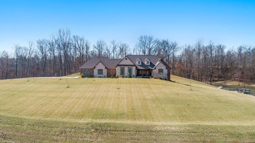 Meticulous attention to detail is apparent in this stylish, custom-built home. Located on 22 ac, you’re able to enjoy the stunning views from every direction. Upon entrance, you are greeted by dark hardwood floors, tall ceilings, fresh paint, open floor plan seamlessly connecting the kitchen to the living room, dining & leading to the back patio. The ml boasts 2 master suites w/ spacious bathrooms &  walk-in closets, laundry, ½ bath, mud room w/ additional storage & a 3-car garage. In the finished basement you’ll find 2 living spaces, office which can easily be converted into a bedroom, bath, bonus room, John Deere room & ample amounts of storage. Relax on the basement patio & enjoy the views of the pond which has a deck & is fully stocked w/ crappie & bass. This custom home also features a central vacuum system, ESI security cameras & lighting, spray foam insulation & irrigation system. Please visit https://youriguide.com/1331_co_rd_211_chaffee_mo/ for a 3D virtual tour of this home.