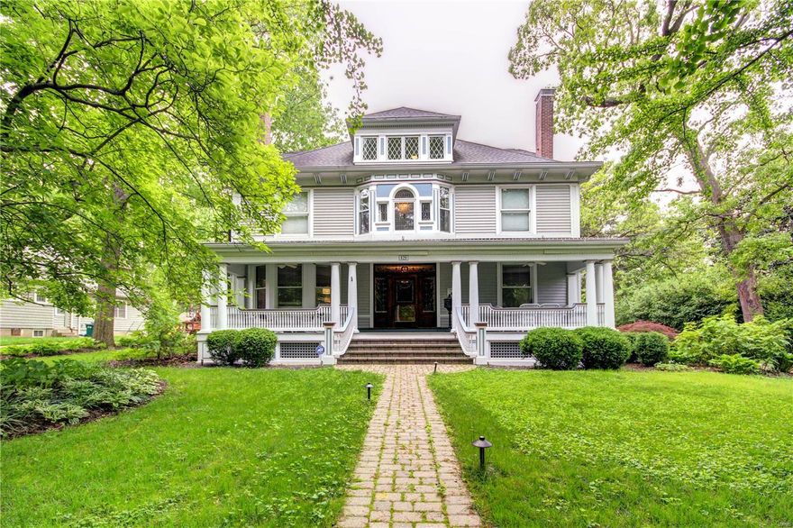 Step back in time when you enter this stunning century home in Webster Groves! Modern convenience blends seamlessly with historic charm as you take in the luxurious details of this beautiful 2.5 story home, complete with 6 BR, 5 full and 2 half baths, 5 fireplaces, and over 6000 SF of living space. Entertain in the open layout of the main level, whether that’s listening to the piano in the music rm, gathering in the bright living rm, eating in the dining rm under the chandelier, or relaxing in the family rm around the fireplace. Cook gourmet meals in the chef’s kitchen that flows into the large breakfast room. The MBR has his/hers closets, heated marble floors in each of the bathrms. 2 laundry rms, 3 more BR, one with en-suite bath, plus 3rd level w/guest suite, and craft rm. Finished LL w/kitchenette, half bath, rec and family rms. Fenced backyard, heated/cooled 4-car garage, and backup generator! Walk to the shops and restaurants of Downtown Webster, just steps from your front door.