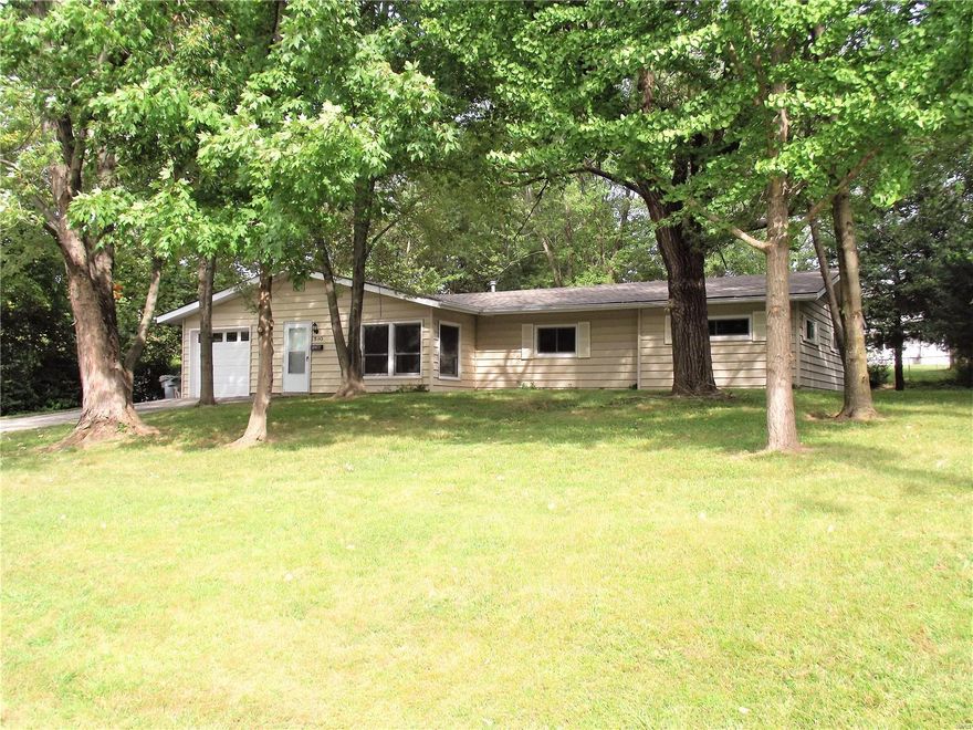 Very Nice 3 bedroom home in O'Fallon, MO with approx. 1433 sq. ft. of living space. This home has been updated with a brand new white shaker kitchen, stainless steel appliances, fresh paint, new lighting package, new trim & 6 panel doors, new carpet with 8lb pad, laminate throughout kitchen and dining room, new roof, new garage door and more.  The home has a two car deep garage and a large shed for additional storage as well. The yard is large with lots of mature trees and very private, just minutes from Highway 70, shopping, retail centers, great restaurants, parks and transportation. At this price it probably wont last long so call today to schedule your showing. agent/owner