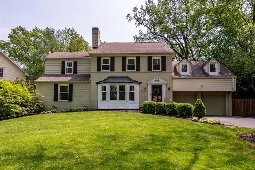 Meticulously maintained & loved, this 4-bedroom Ladue home.
On the 1st floor you will find the spacious family room, dining/living room & home office.  The gourmet kitchen is complete with a large island, quartz countertops, stainless appliances, custom cabinetry & a walk-in pantry.  Floor-to-ceiling sliding glass doors open to the outdoor oasis: The fully fenced backyard features a pool, lush landscape, and generous outdoor space ideal for entertaining.
In addition to 3 guest bds the 2nd floor boasts an oversized primary suite with a separate sitting area & a private balcony. The luxury ensuite bath is equipped a with a large vanity, walk-in steam shower, & 3 large closets.  The versatile 3rd floor would make perfect guest quarters or could function as a playroom.  Finished lower level. Ideally located within Ladue Schools, this move-in ready home also offers convenient access to nearby highways, parks, restaurants & shopping  Owner is a licensed Broker.